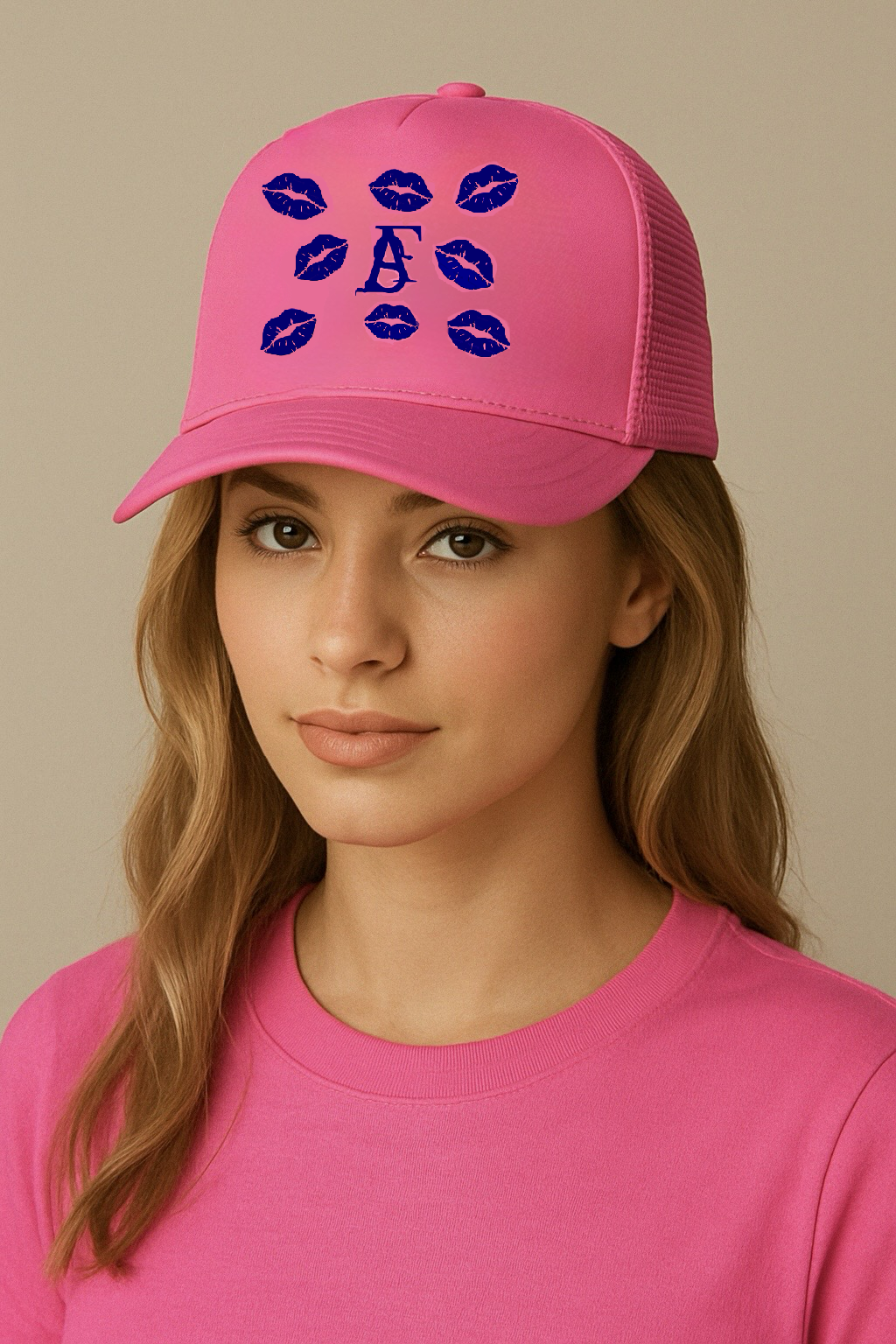 Trucker Caps Kiss PINK