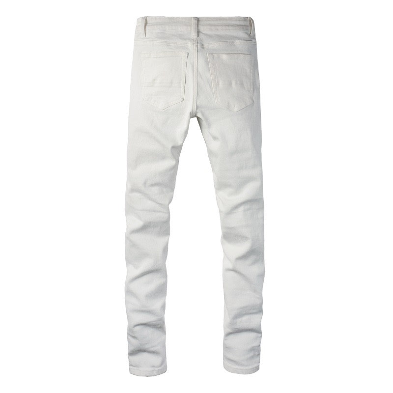 Jeans White Bandana