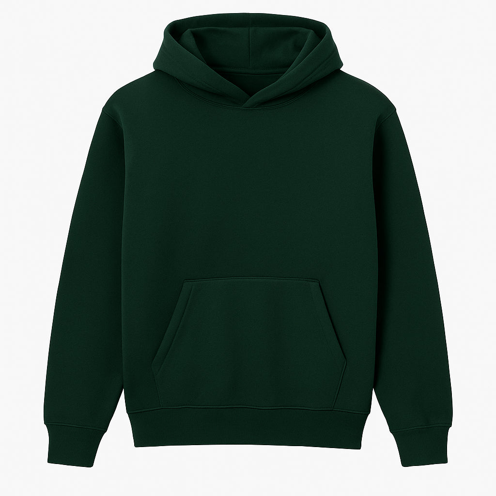 Foto fronte felpa verde bottiglia 