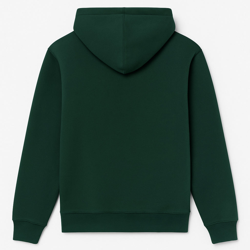 Retro felpa unisex Made in italy verde bottiglia 