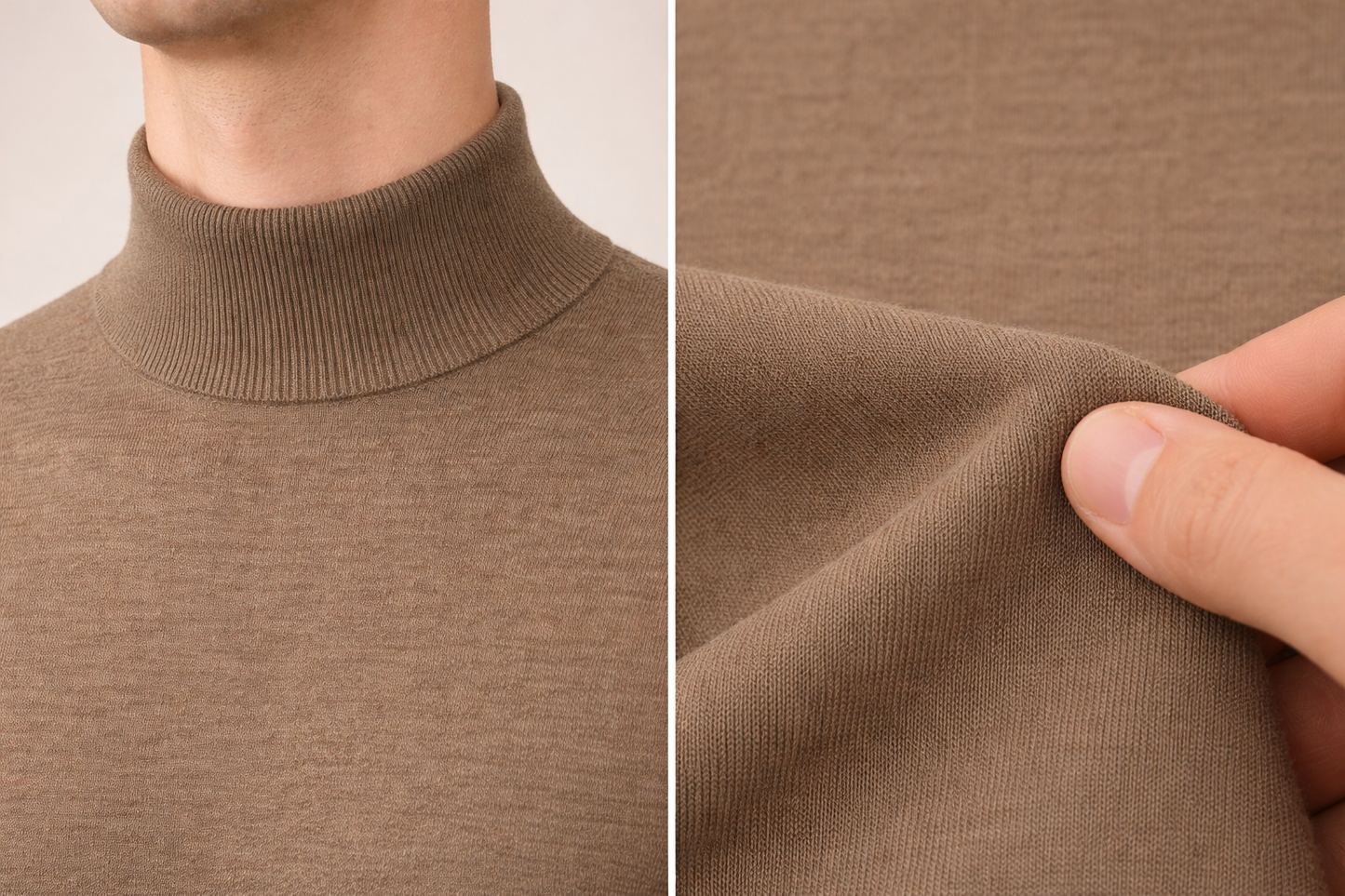 Maglia Lupetto Misto Lana