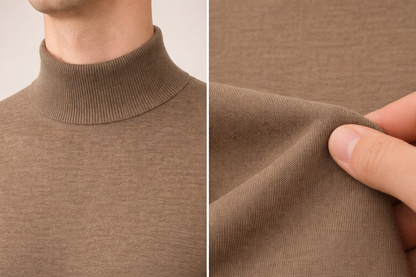 Maglia Lupetto Misto Lana