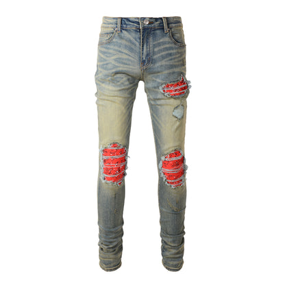 Jeans Red Bandana F.A.S.